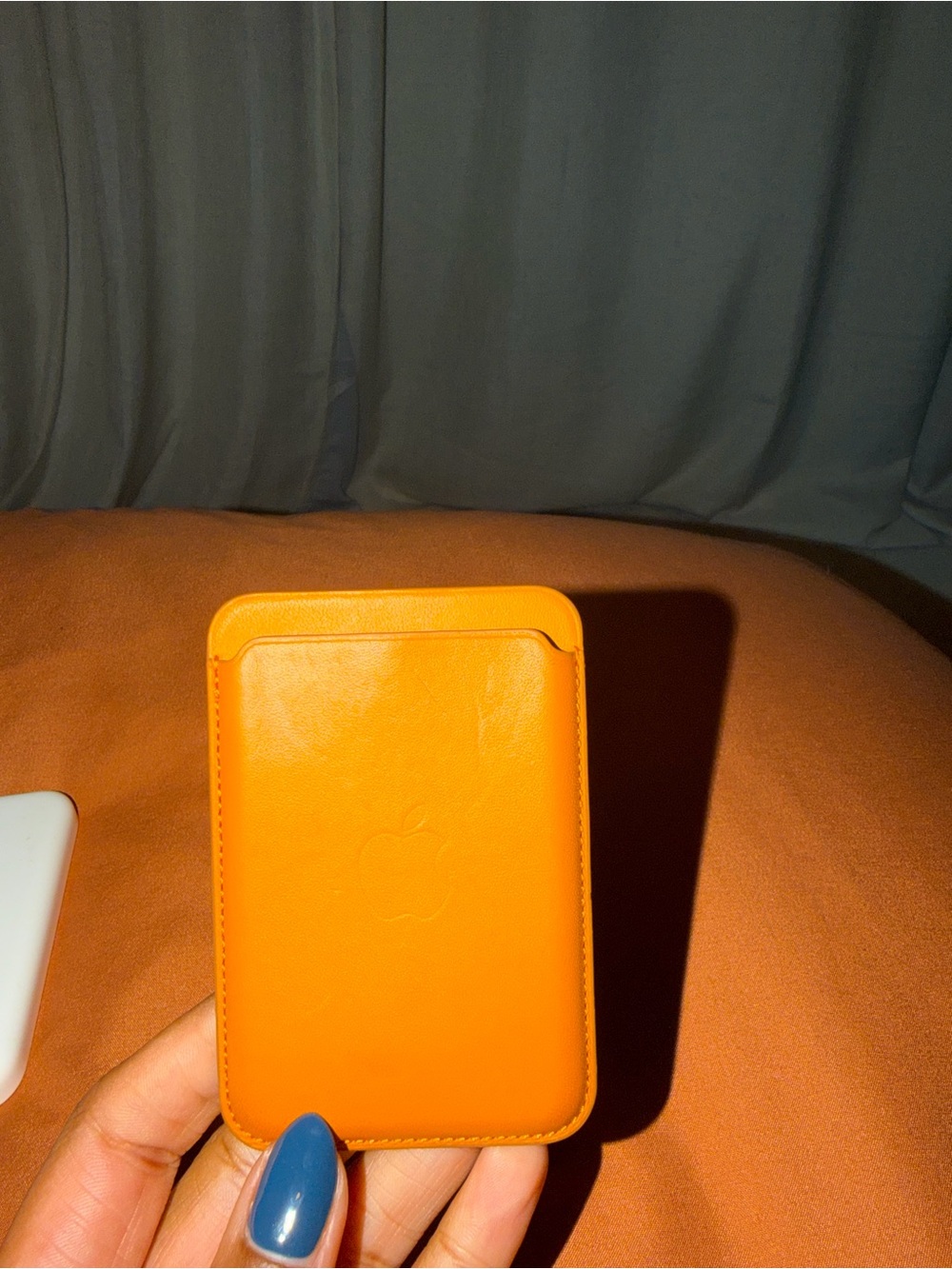 Apple Orange Leather MagSafe Card Wallet